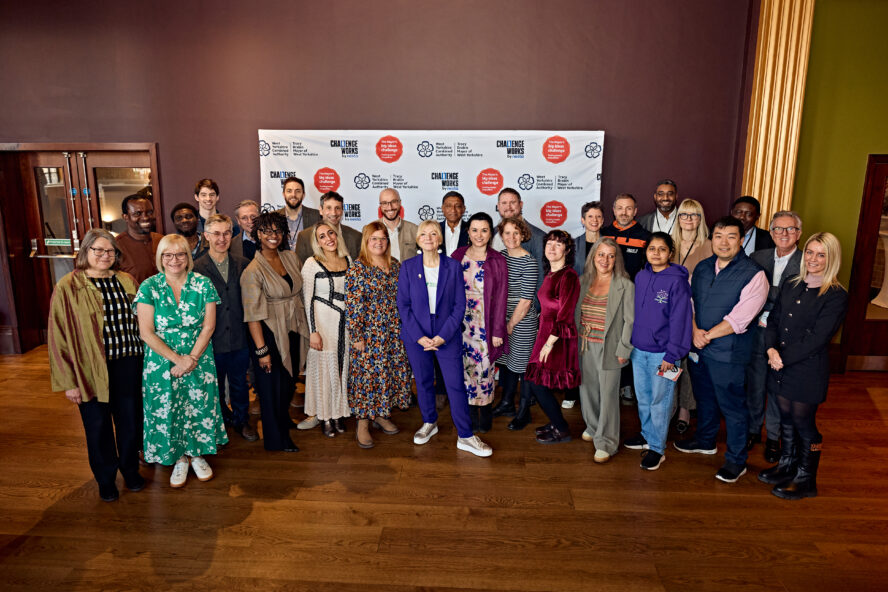 Mayor's big ideas challenge finalists with Tracy Brabin, Mayor of West Yorkshire.