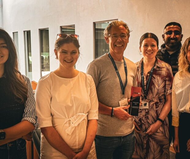 The Propel Healthtech West Yorkshire team with the The Ecosystem Growth & Opportunity Award.