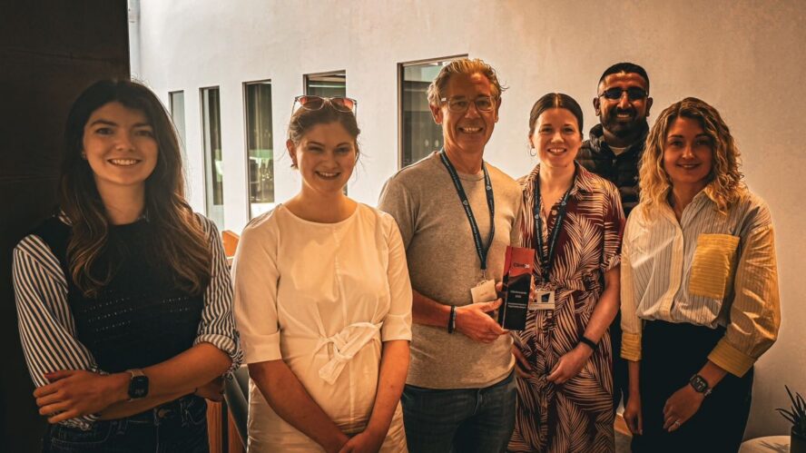 The Propel Healthtech West Yorkshire team with the The Ecosystem Growth & Opportunity Award.